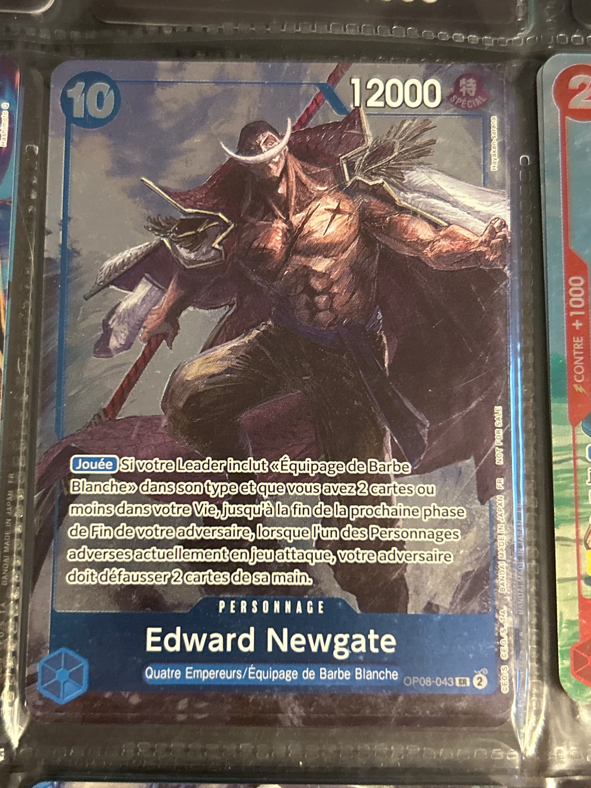 Carte Edward Newgate OP08-043_anniv1fr2 Super Rare OP-08 — One Piece TCG FR (Bandai)