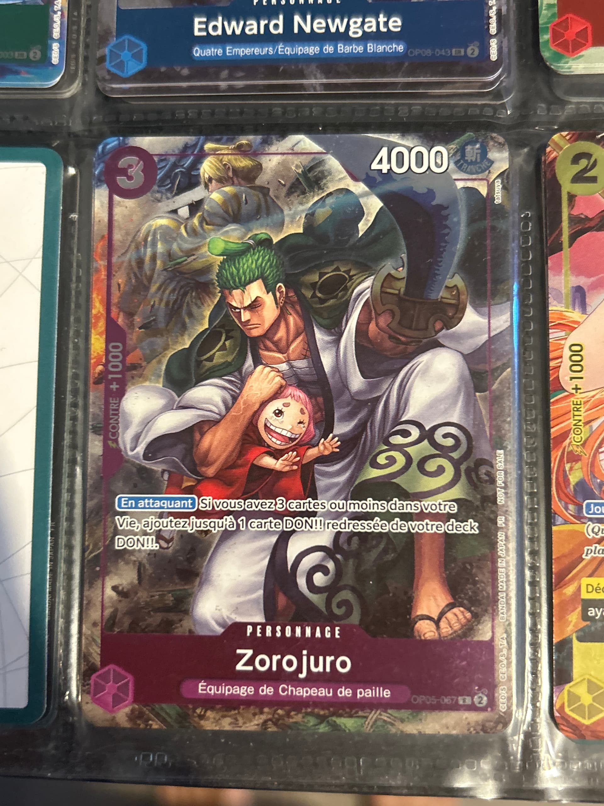 Carte Zorojuro OP05-067_anniv1fr Rare OP-05 — One Piece TCG FR (Bandai)